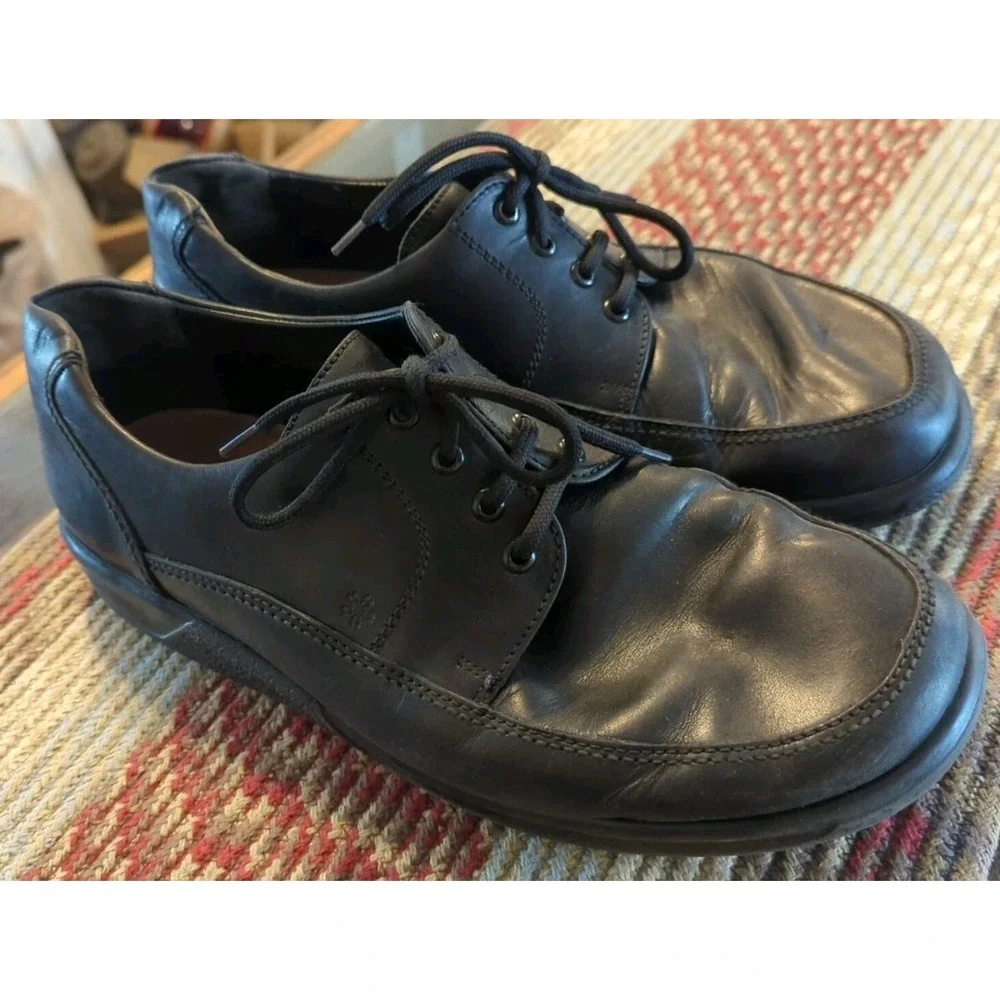 Ganter Men's Black Leather Comfort Oxford Driving Shoe Size 8‎ K